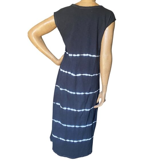 Universal Thread Casual Tee-Shirt Midi Dress Sz S Tie Dye Stripe #134P - Picture 4 of 6
